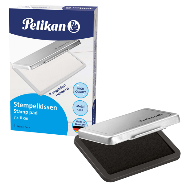  Cuscinetto per timbri - 7 x 11 cm - nero - Pelikan 