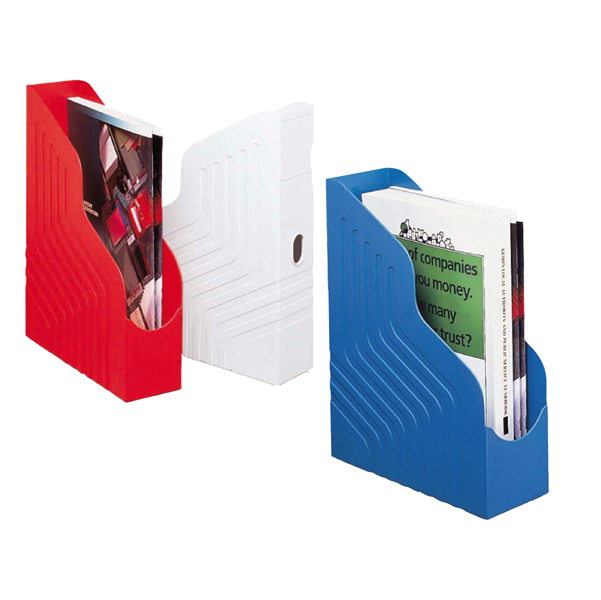  Portariviste Magazine Rack - 25 x 32 cm - dorso 8 cm - nero - Rexel 