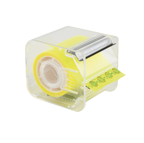  Nastro adesivo con dispenser Memograph - 50 mm x 10 m - PVC - giallo - Eurocel 