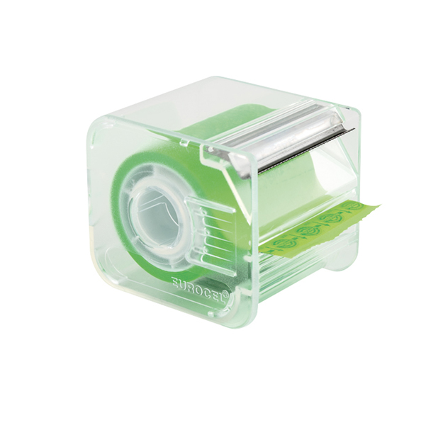  Nastro adesivo con dispenser Memograph - 50 mm x 10 m - PVC - verde - Eurocel 