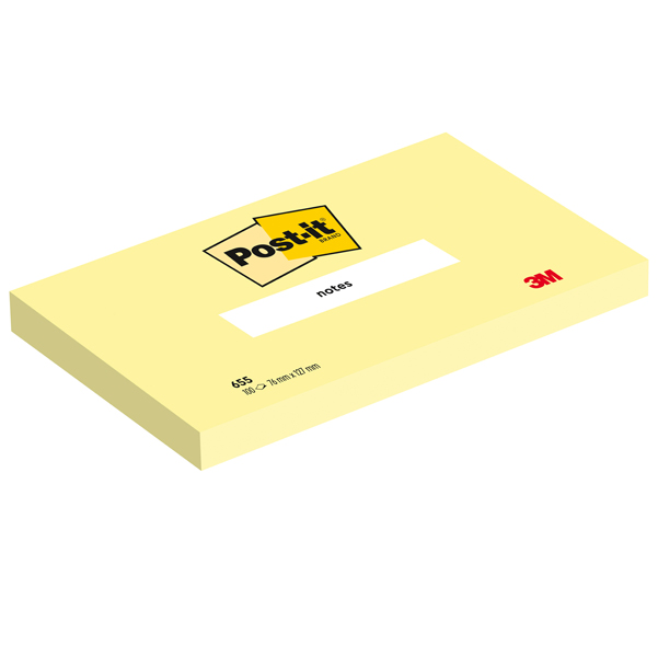  Blocco foglietti - 655 - 76 x 127 mm - giallo Canary - 100 fogli - Post-it 