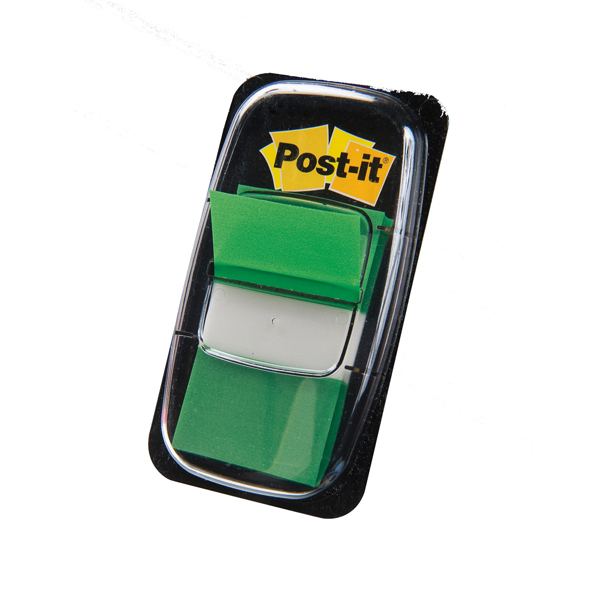  Segnapagina Post-it Index Medium - 680-3 - 25,4x43,2 mm - verde - Post-it - conf. 50 pezzi 