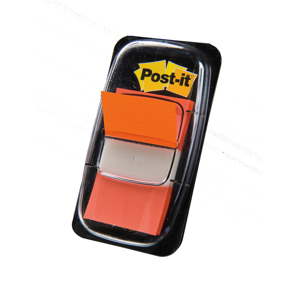  Segnapagina Post-it Index Medium - 680-4 - 25,4 x 43,2 mm - arancio - Post-it - conf. 50 pezzi 