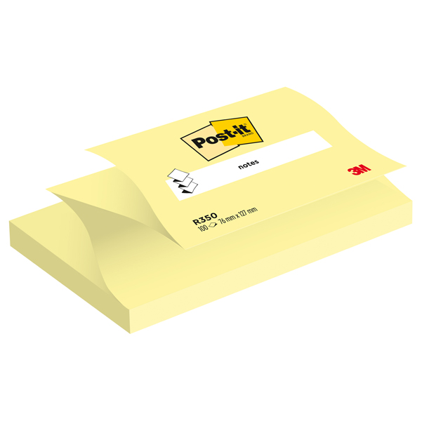  Blocco Post-it Super Sticky Z Notes - R350 - 76 x 127 mm - giallo Canary - 100 fogli - Post-it 