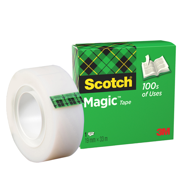  Nastro adesivo Magic 810 - 19 mm x 33 m - acrilico - trasparente - Scotch 
