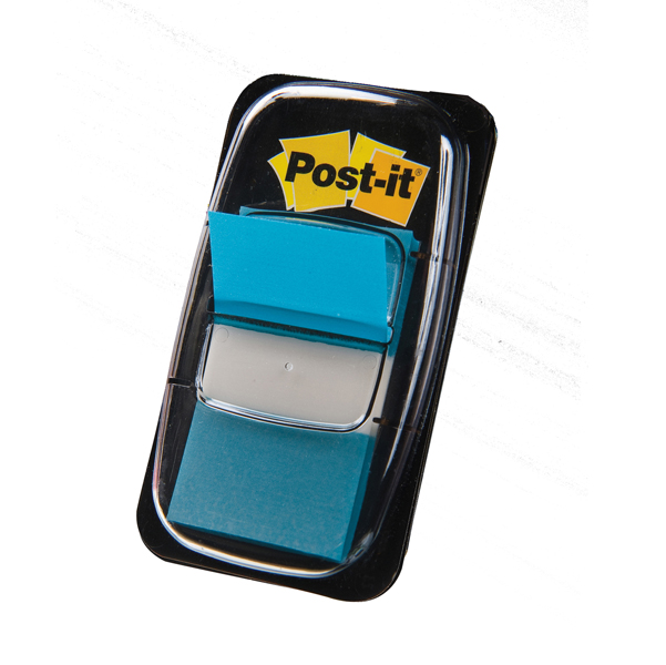  Segnapagina Post-it Index Medium - 680-23 - 25,4 x 43,2 mm - blu vivace - Post-it - conf. 50 pezzi 