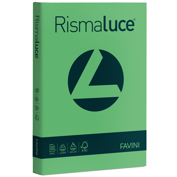  Carta Rismaluce - A4 - 140 gr - verde 60 - Favini - conf. 200 fogli 