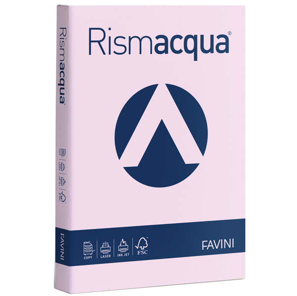  Carta Rismacqua - A4 - 140 gr - lilla 06 - Favini - conf. 200 fogli 