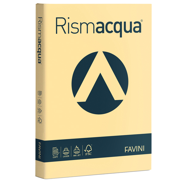  Carta Rismacqua - A4 - 200 gr - camoscio 02 - Favini - conf. 125 fogli 