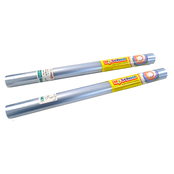  Rotolo coprilibro Coverglass - 5 m x 45 cm - PP - 72 mic - goffrato - neutro trasparente - Colorosa 
