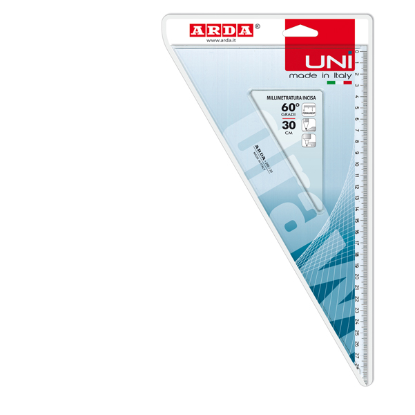  Squadra Uni - 60gradi - 30cm - Arda 