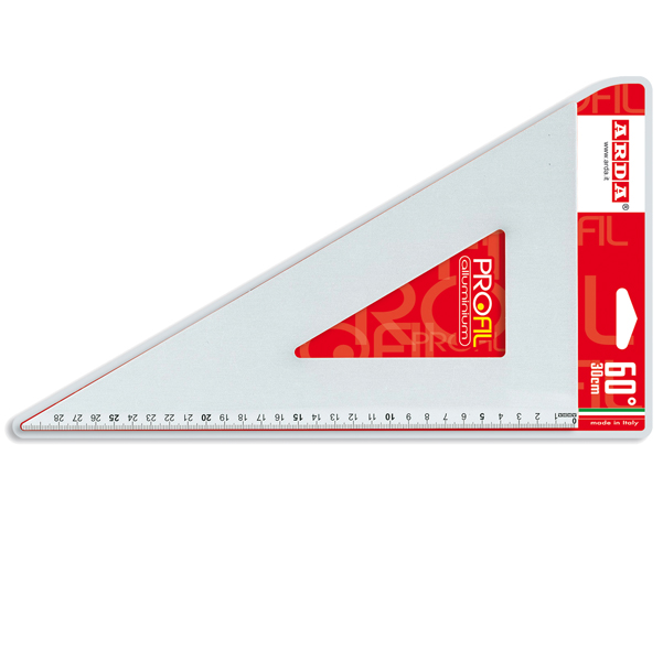  Squadra linea Profil - alluminio - 60gradi - 30cm - Arda 