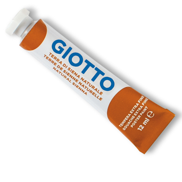  Tempera Tubo 4 - 12ml - terra di Siena naturale - Giotto 
