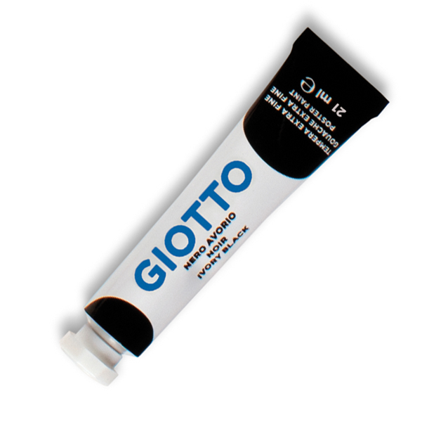  Tempera Tubo 7 - 21ml - nero - Giotto 