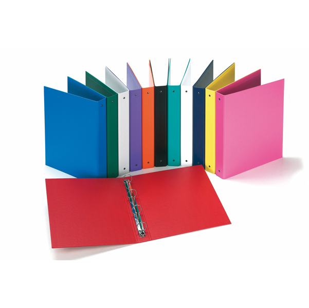  Raccoglitore Europa - 22 x 30 cm - 4 anelli tondi 30 mm - dorso 4 cm - colori assortiti - Favorit 