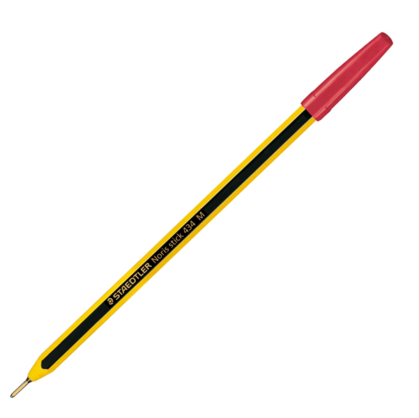  Penna a sfera Noris Stick - punta 1,0 mm - rosso - Staedtler - conf. 20 pezzi 