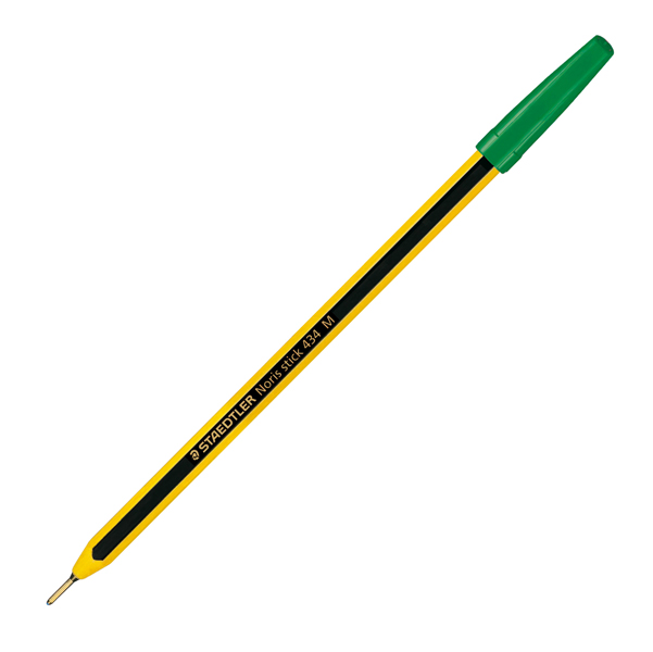  Penna a sfera Noris Stick - punta 1,0mm - verde - Staedtler - conf. 20 pz 