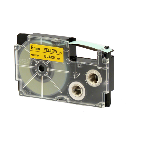  Nastro - 9 mm x 8 mt - nero/giallo - Casio 