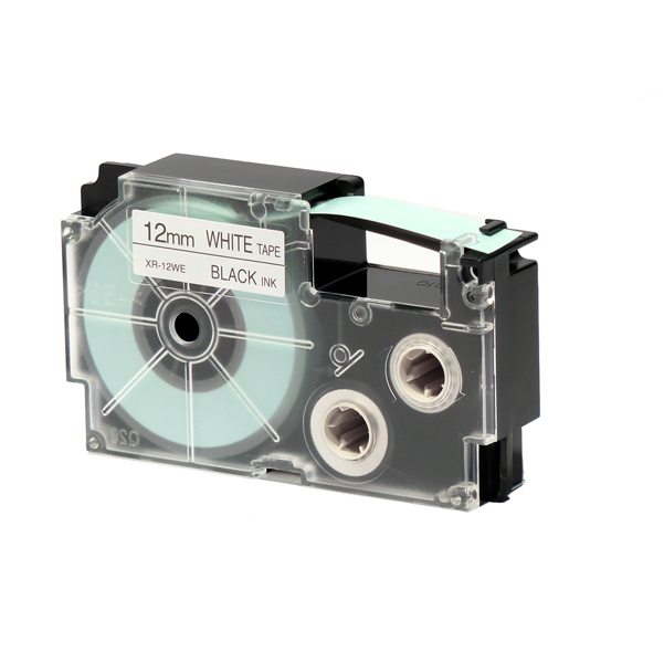  Nastro - 12 mm x 8 mt - nero/bianco - Casio 