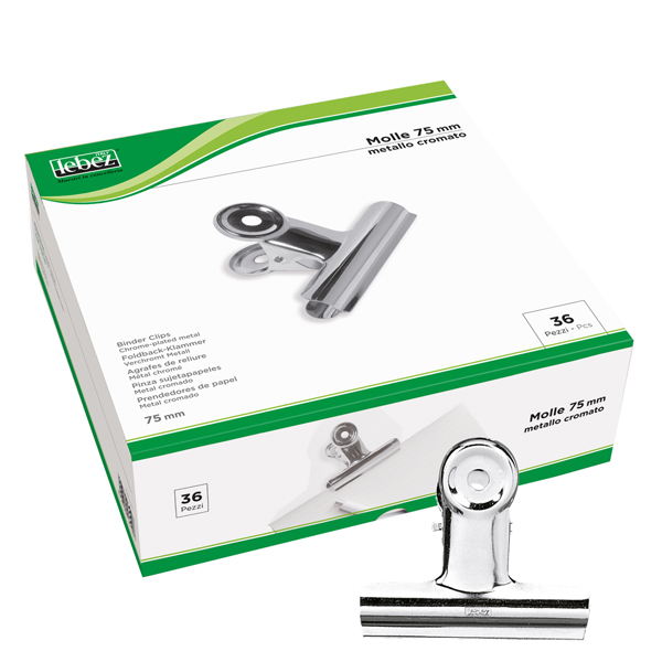  Molla - 7,5 cm - acciaio cromato - Lebez - conf. 36 pezzi 