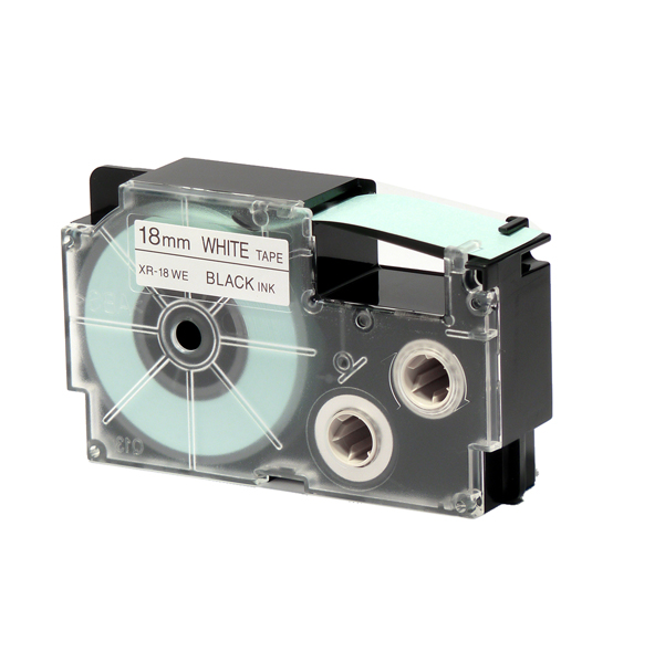  Nastro - 18 mm x 8 mt - nero/bianco - Casio 