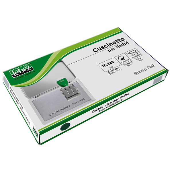  Cuscinetto per timbri - 16,5 x 9 cm - neutro - Lebez 