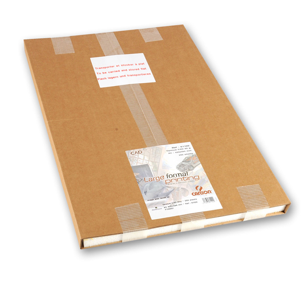  Carta plotter in fogli - A1 - 90 gr - inkjet - opaca - bianco - Canson - conf. 125 fogli 