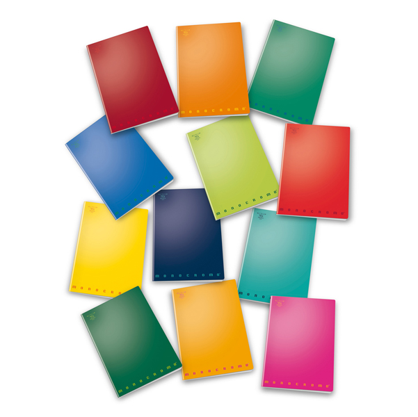  Miniquaderno Monocromo - 120x170mm - 1rigo - 40fg - 80gr - Pigna 