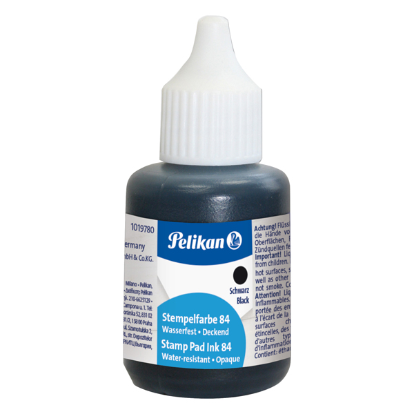  Inchiostro 84 - 30 ml - resistente all'acqua - nero - Pelikan 