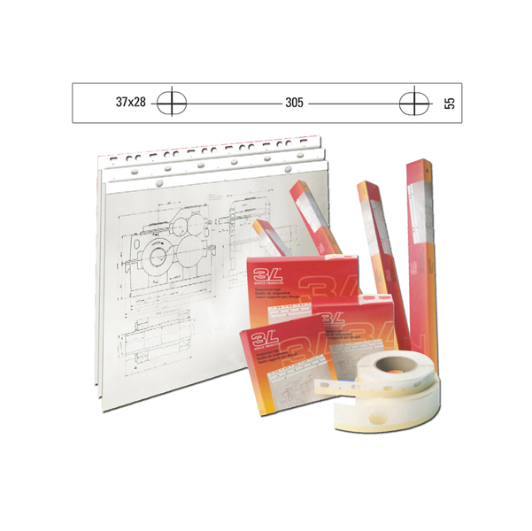  Banda appendi disegni - 55 mm x 50 m - PVC - bianco opaco - Djois 