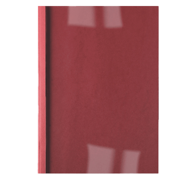  Cartelline termiche Business Line - 1,5 mm - leather rosso - GBC - scatola 100 pezzi 