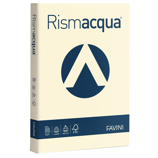  Carta Rismacqua - A4 - 200 gr - avorio 110 - Favini - conf. 125 fogli 