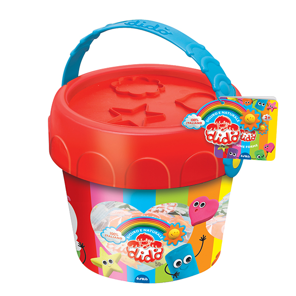  Pasta modellabile DiDò medio - DiDò - secchiello 8 salsicciotti con attrezzi 