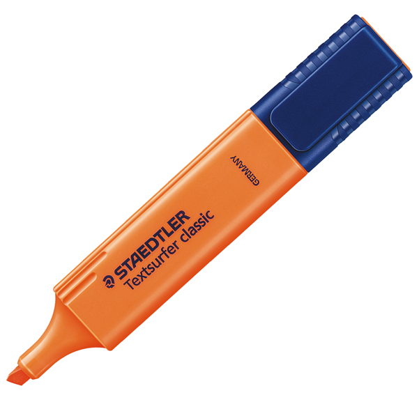  Evidenziatore Textsurfer Classic - punta a scalpello - tratto 1,0mm-5,0mm - arancio - Staedtler 
