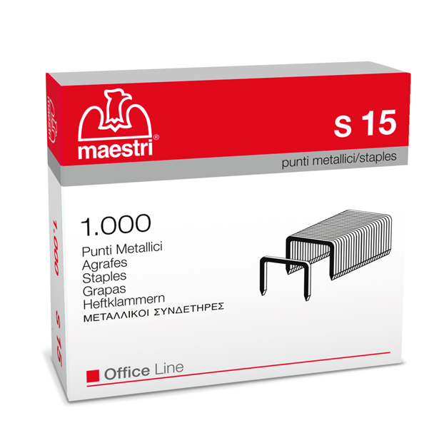  Punti S15 - 23/15 - acciaio - metallo - Romeo Maestri - conf. 1000 pezzi 