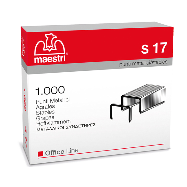  Punti S17 - 23/17 - acciaio - metallo - Romeo Maestri - conf. 1000 pezzi 