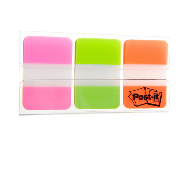  Segnapagina Post-it Index Strong Medium - 686-PGOEU - 25 x 38 mm - colori vivaci - Post-it - conf. 66 pezzi 