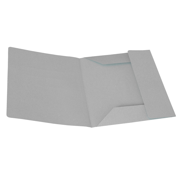  Cartellina 3 lembi - 200 gr - 25 x 33 cm - cartoncino manilla - grigio - Cartotecnica del Garda - conf. 50 pezzi 