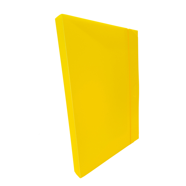  Cartella progetto con elastico - 24 x 35 cm - dorso 3 cm - giallo - Fellowes 