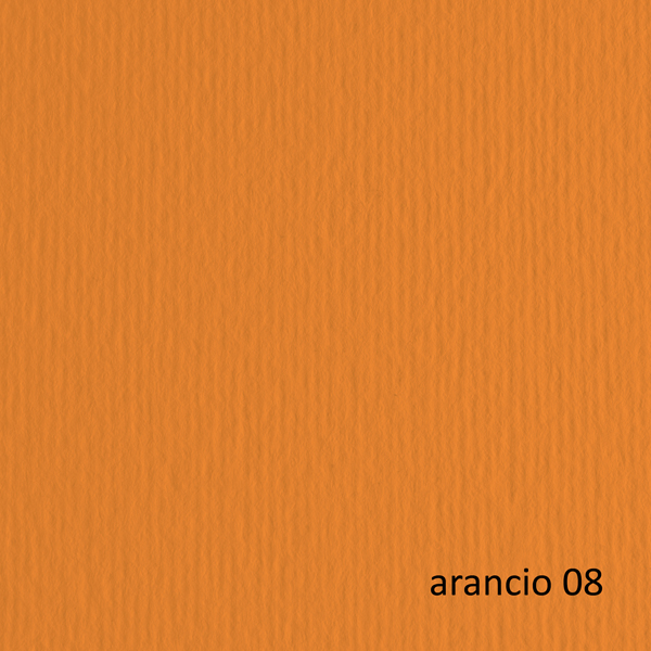  Cartoncino Elle Erre - 50 x 70 cm - 220 gr - arancio 108 - Fabriano - blister 20 fogli 