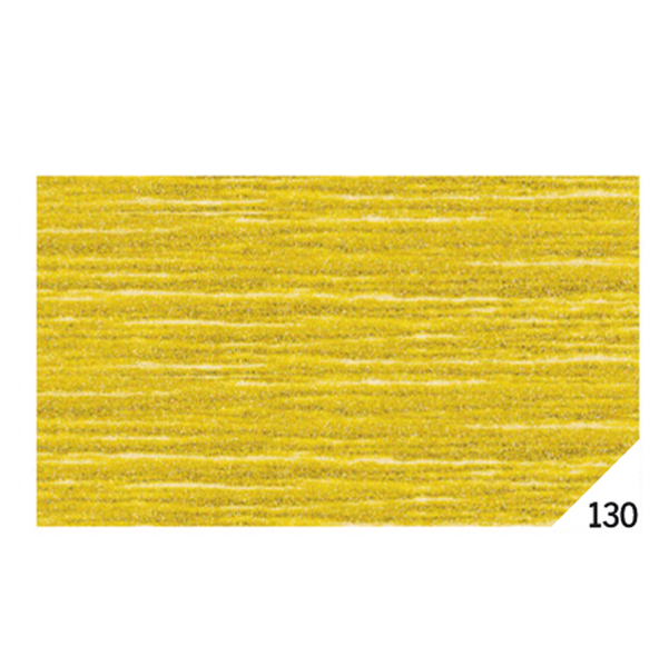  Carta crespa - 50 x 150 cm - 80 gr - oro metal 130 - Rex Sadoch - conf.10 rotoli 