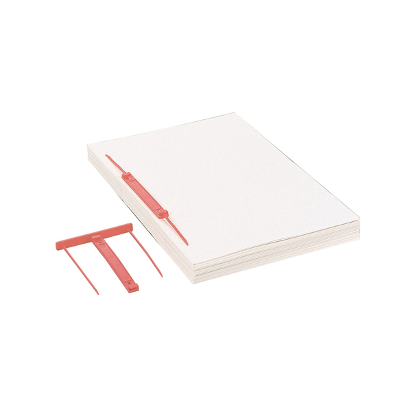  Fastener Capiclass 1 - passo 80 mm - rosso - Favorit - conf. 50 pezzi 