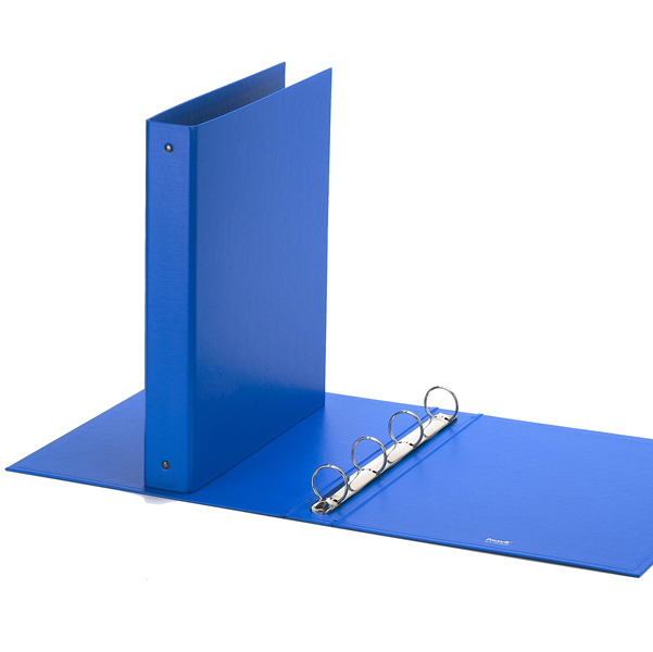  Raccoglitore Europa - 22 x 30 cm - 4 anelli tondi 30 mm - dorso 4 cm - azzurro - Favorit 