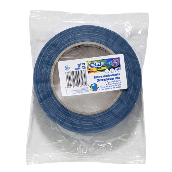  Nastro adesivo telato TPA 200 - 19 mm x 25 m - tela plastificata - blu - Eurocel 