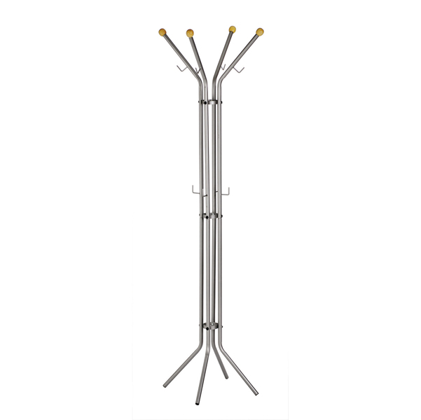  Appendiabiti - 4 posti - 180 x 52 cm - argento - Alco 