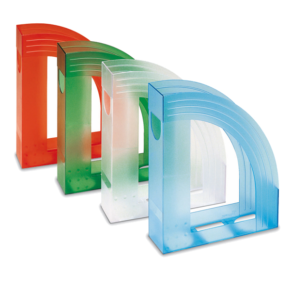  Portariviste E803 - 24,5 x 30 cm - dorso 7,5 cm - trasparente blu - Fellowes 