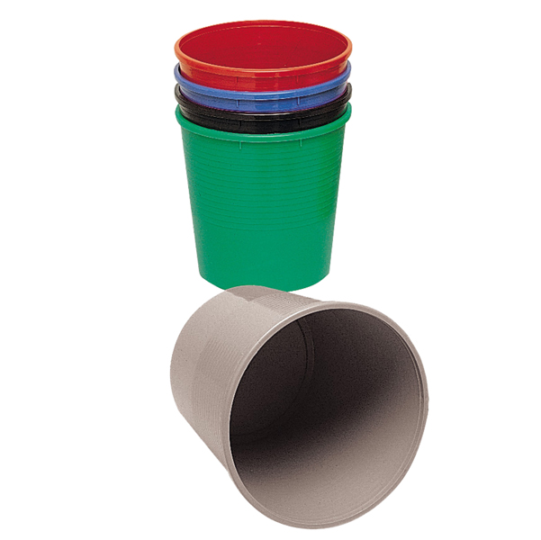  Cestino gettacarte - altezza 32,5 cm - diametro 29,5 cm - 15 L - nero - Methodo 