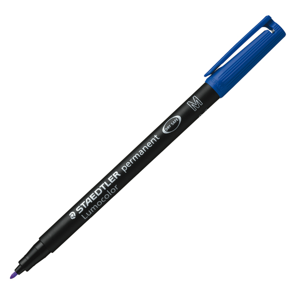  Pennarello Lumocolor Permanent 317 - punta 1,0mm - blu - Staedtler 