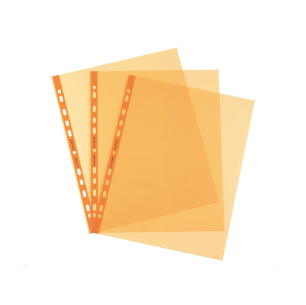  Buste forate Favorit Art - Superior - liscio - 22 x 30 cm - arancio - Favorit - conf. 25 pezzi 