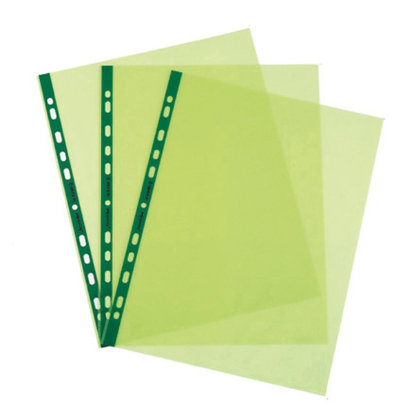  Buste forate Favorit Art - Superior - liscio - 22 x 30 cm - verde - Favorit - conf. 25 pezzi 